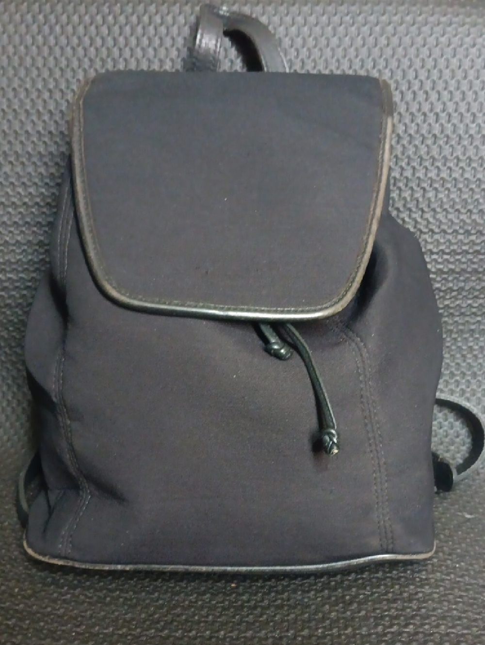 Coach Black Canvas Drawstring Backpack